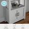 Martha Stewart Hutton Four Tier Shaker Style Bookcase with Storage Cabinet in Gray with Brushed Nickel Hardware ZG-053-GY-MS - alternate 6